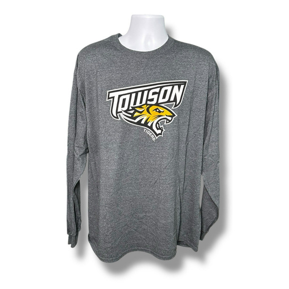 Towson University Tigers Ustore Gear Long Sleeve Gray Graphic T-shirt XL - Picture 1 of 4